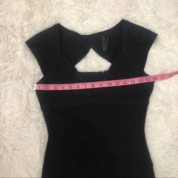 GUESS Size Medium Black Bandage Body Con dress - Picture 12 of 13